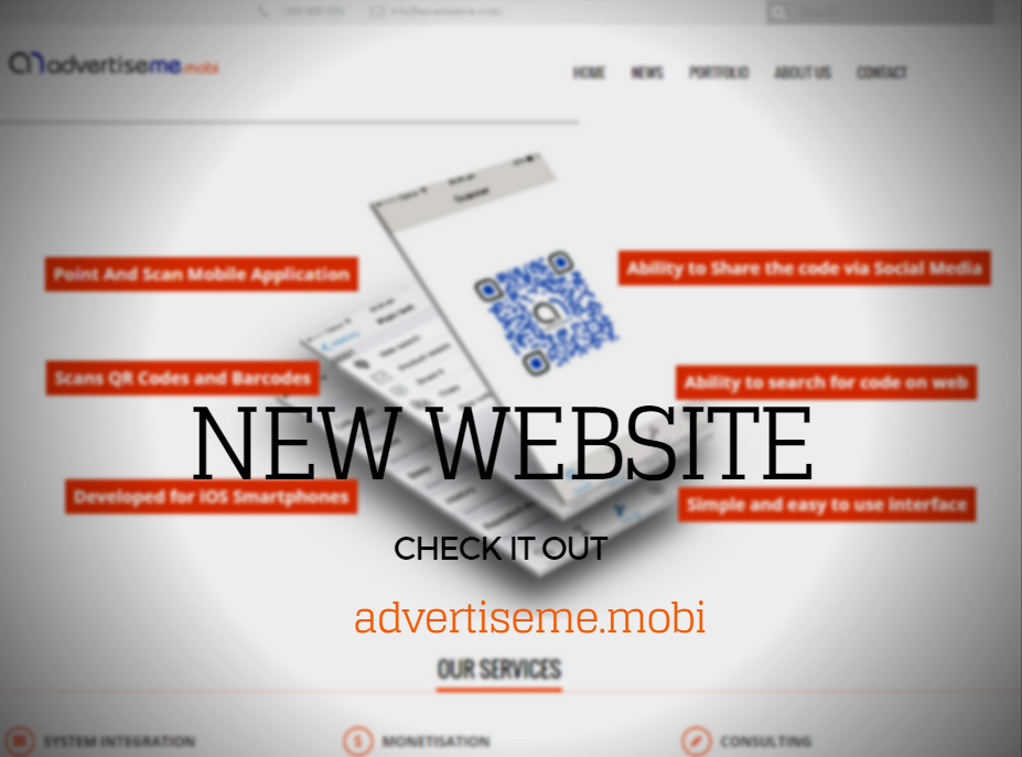 Advertise Me Mobi new website promo
