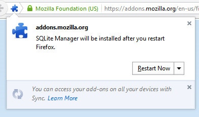 Firefox Addon - restart