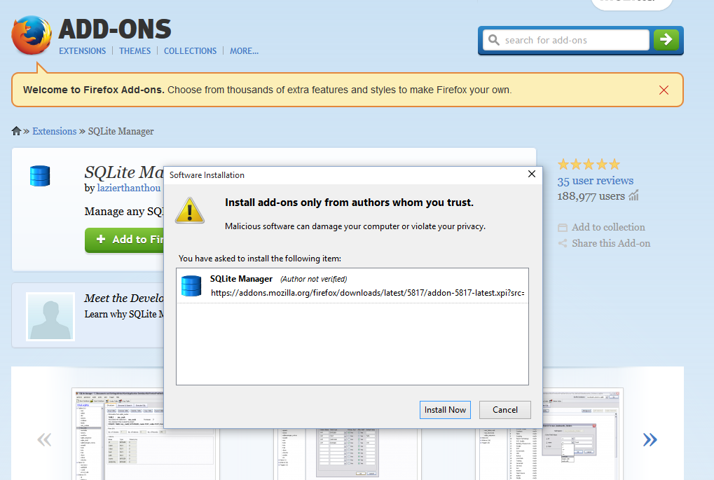 firefox sqlitemanager