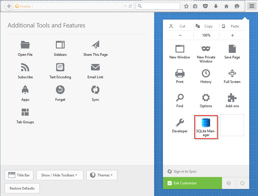 sqlitemanager firefox