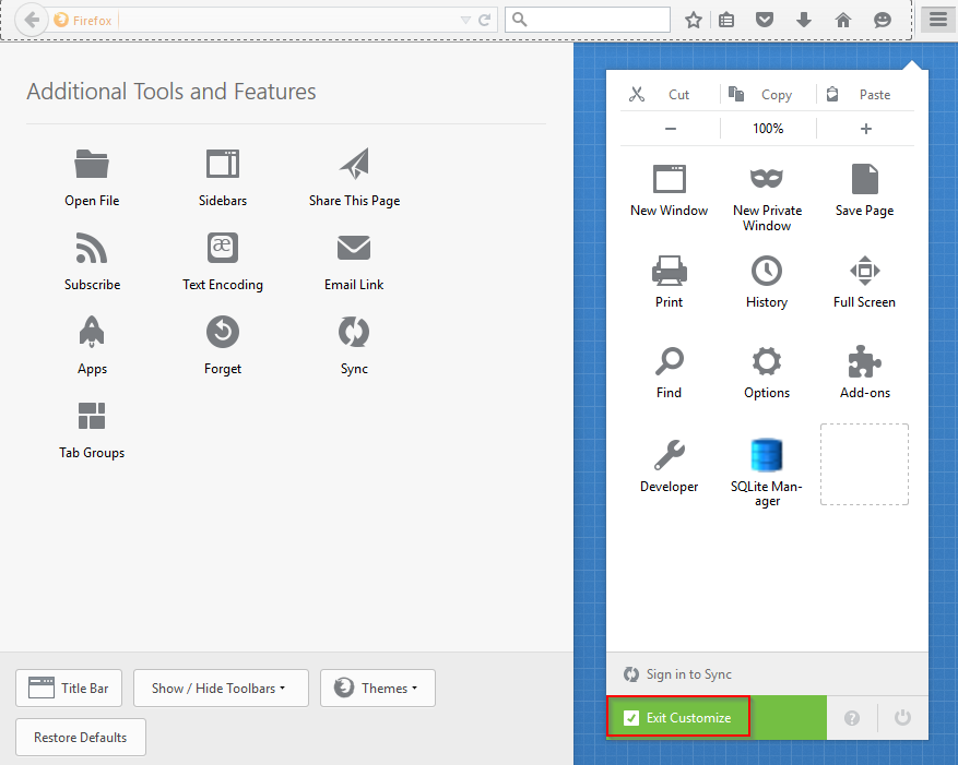 how to install sqlite manager in firefox