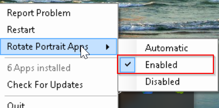 Bluestack Taskbar Rotate Apps Disable