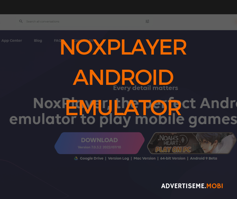 NOXPLAYER ANDROID EMULATOR header